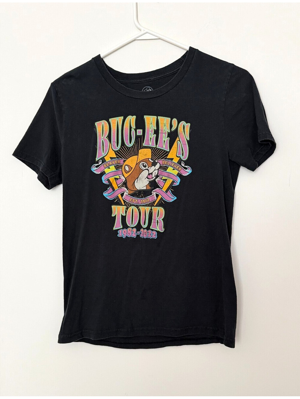 Kid's Black Buc-ee's Beaver Believer Tour Graphic T-Shirt